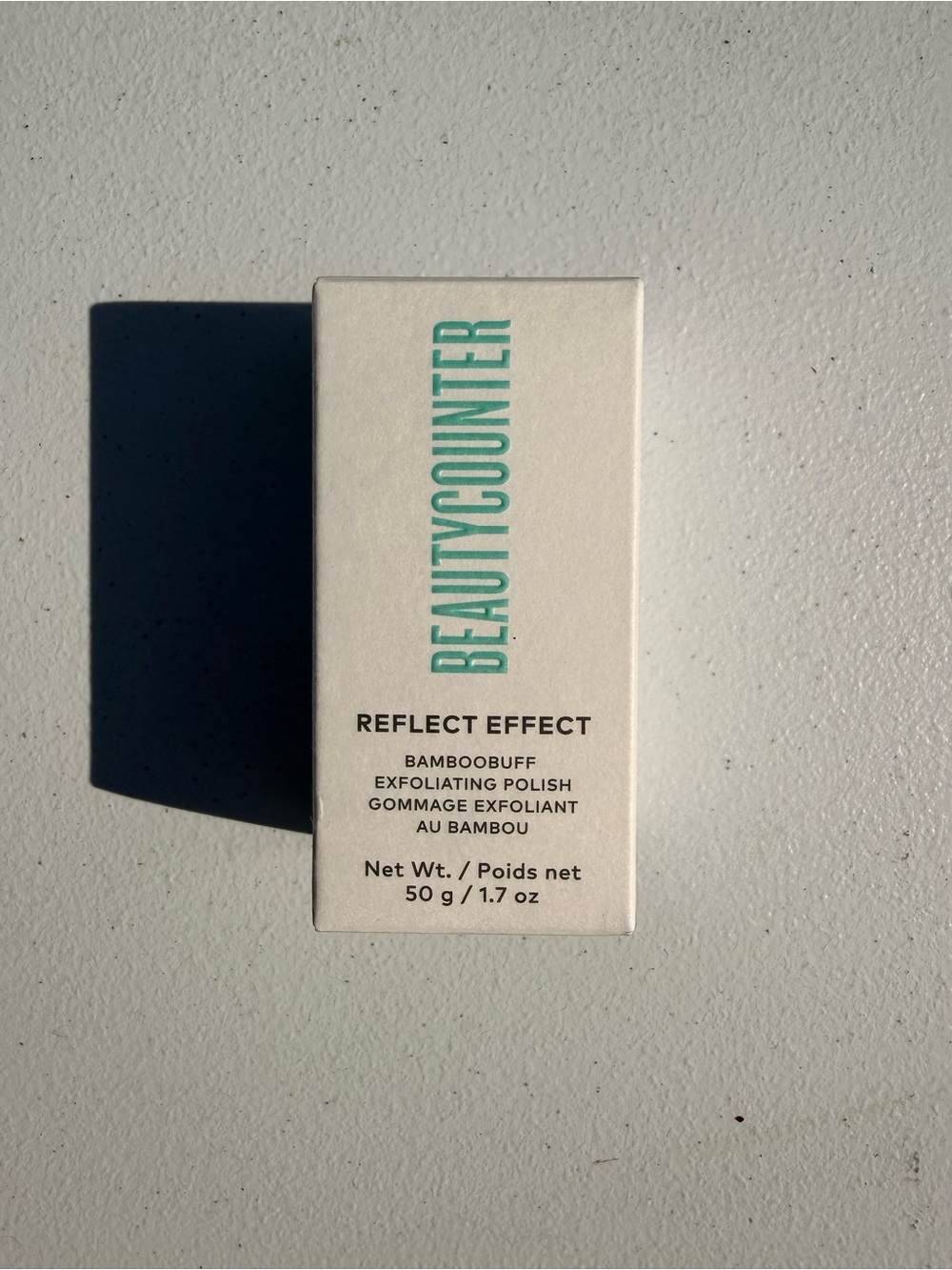 beautycounter White Box with Teal Logo Home Decor Print